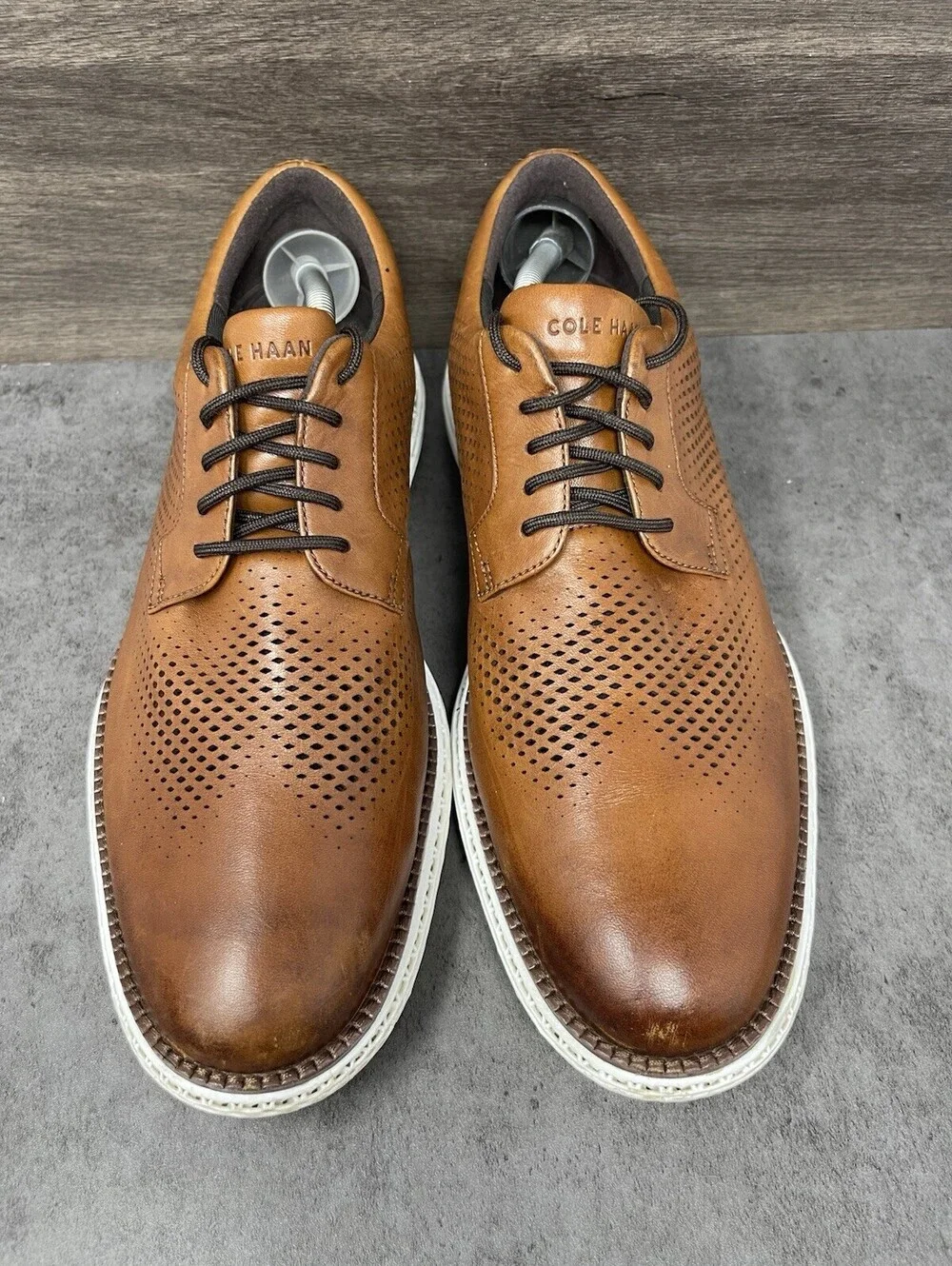 Cole Haan OriginalGrand 2.0 Oxford British Tan Size 11 Mens Leather Dress Shoes